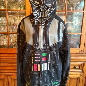 Star Wars Black and Gray Darth Vader Zip-Up Hoodie